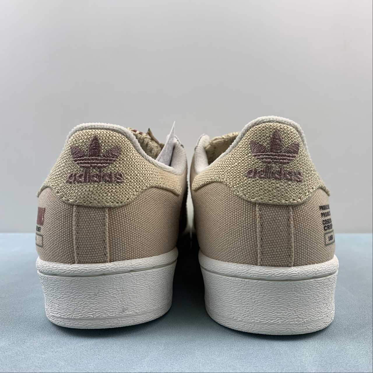 Adidas Originals Superstar canvas beige (modello destinato al mercato estero)