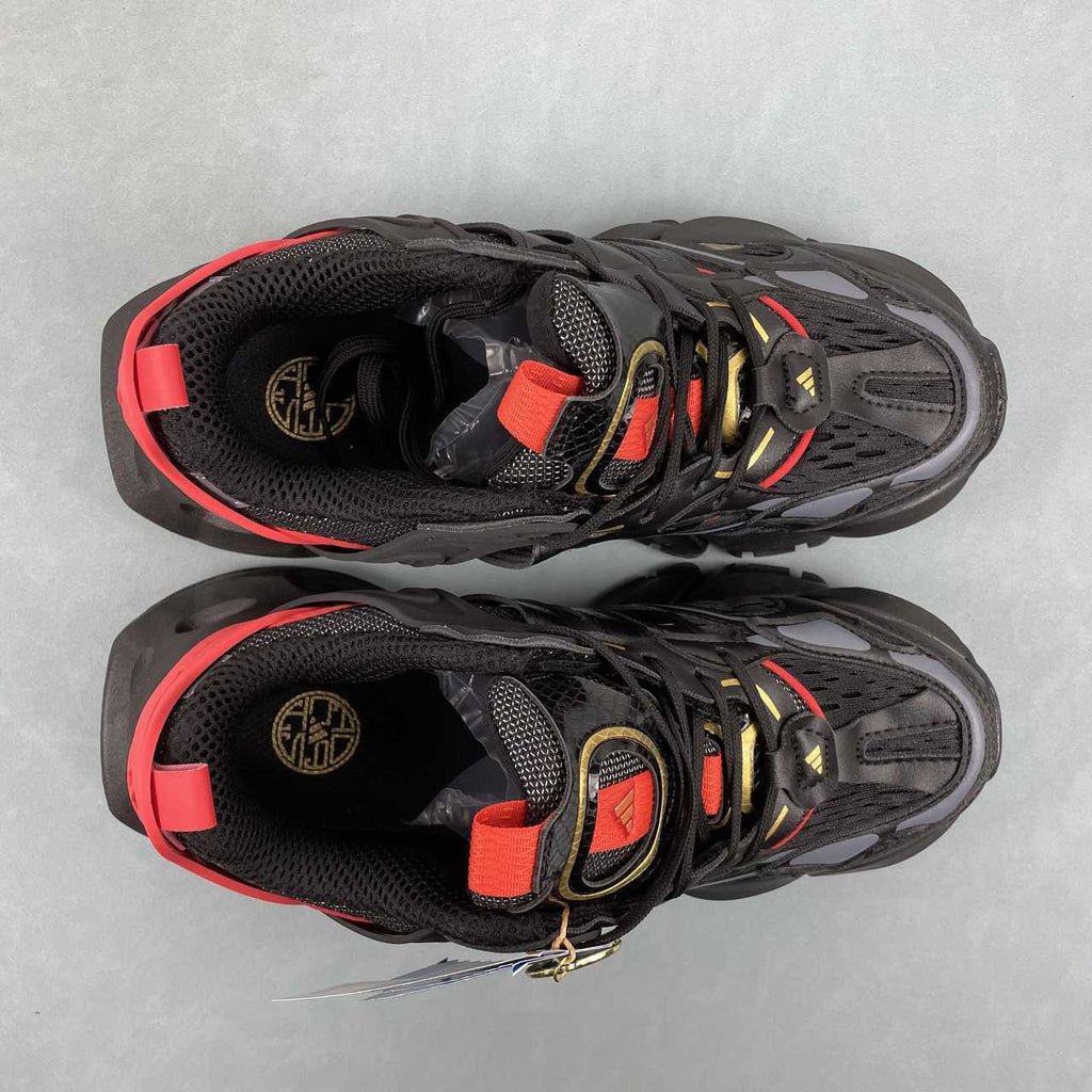 Adidas XLG Runner Deluxe sneakers black red golden noir