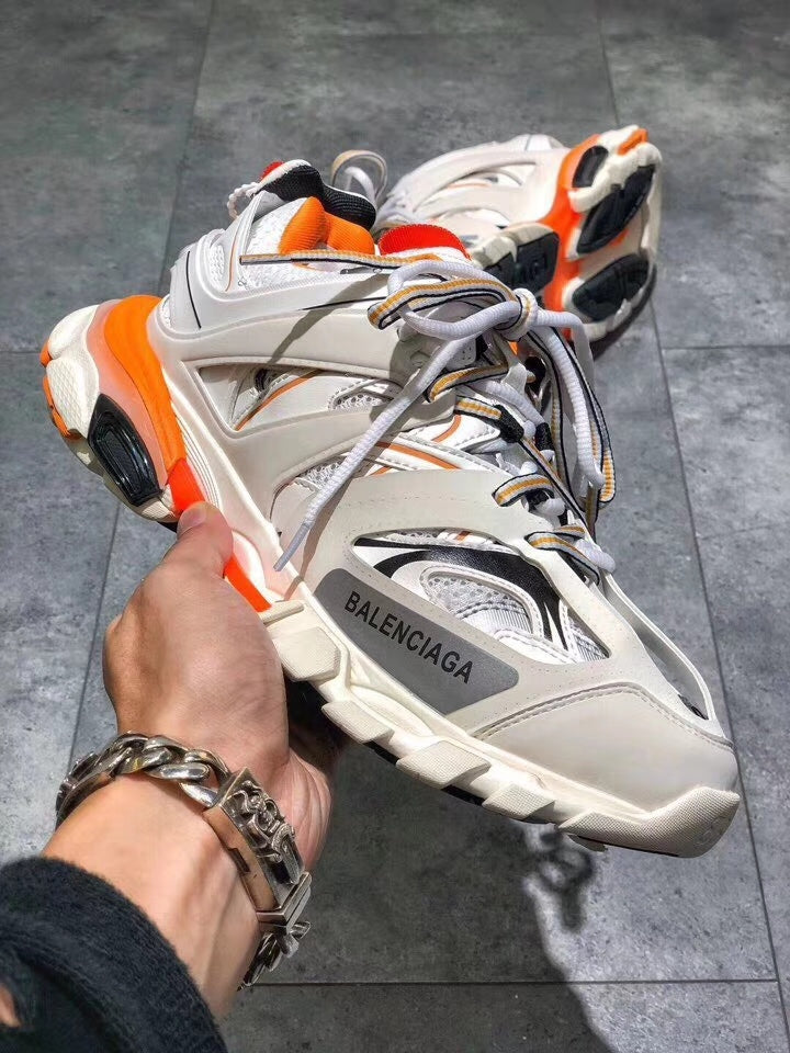 Balenciaga Sneakers Track beige arancione