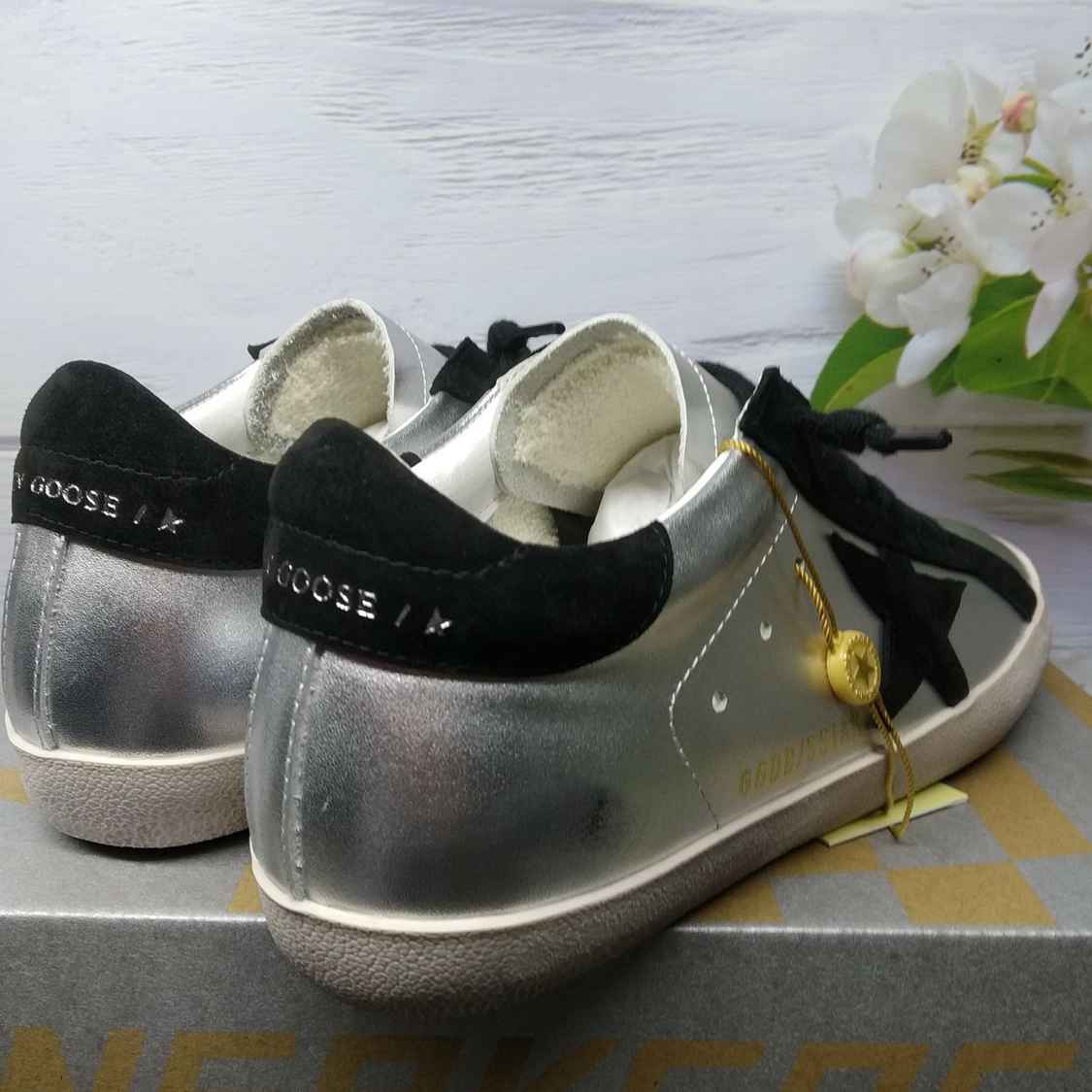 Golden Goose Superstar silver/nero