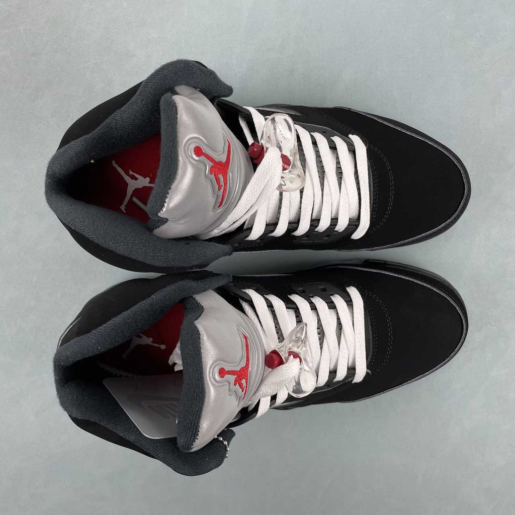 Nike Air Jordan 5 Retro Black Metallic Reimagined - VIBES MILANO