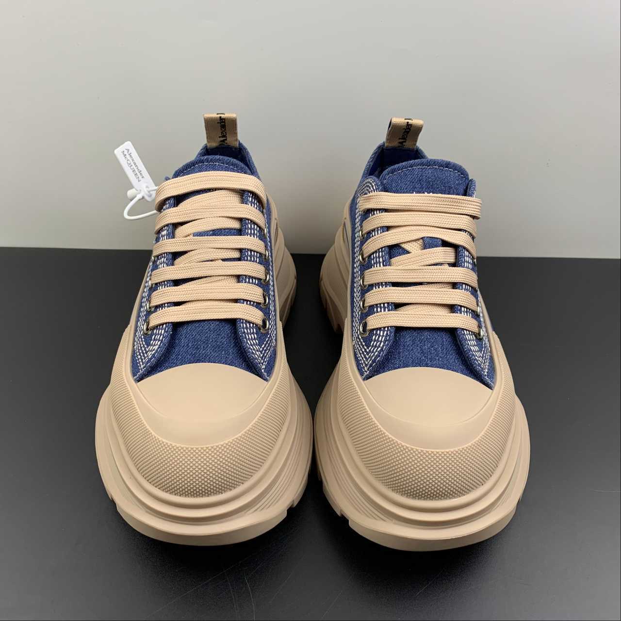 Alexander McQueen Tread Slick Cream Canvas sneakers