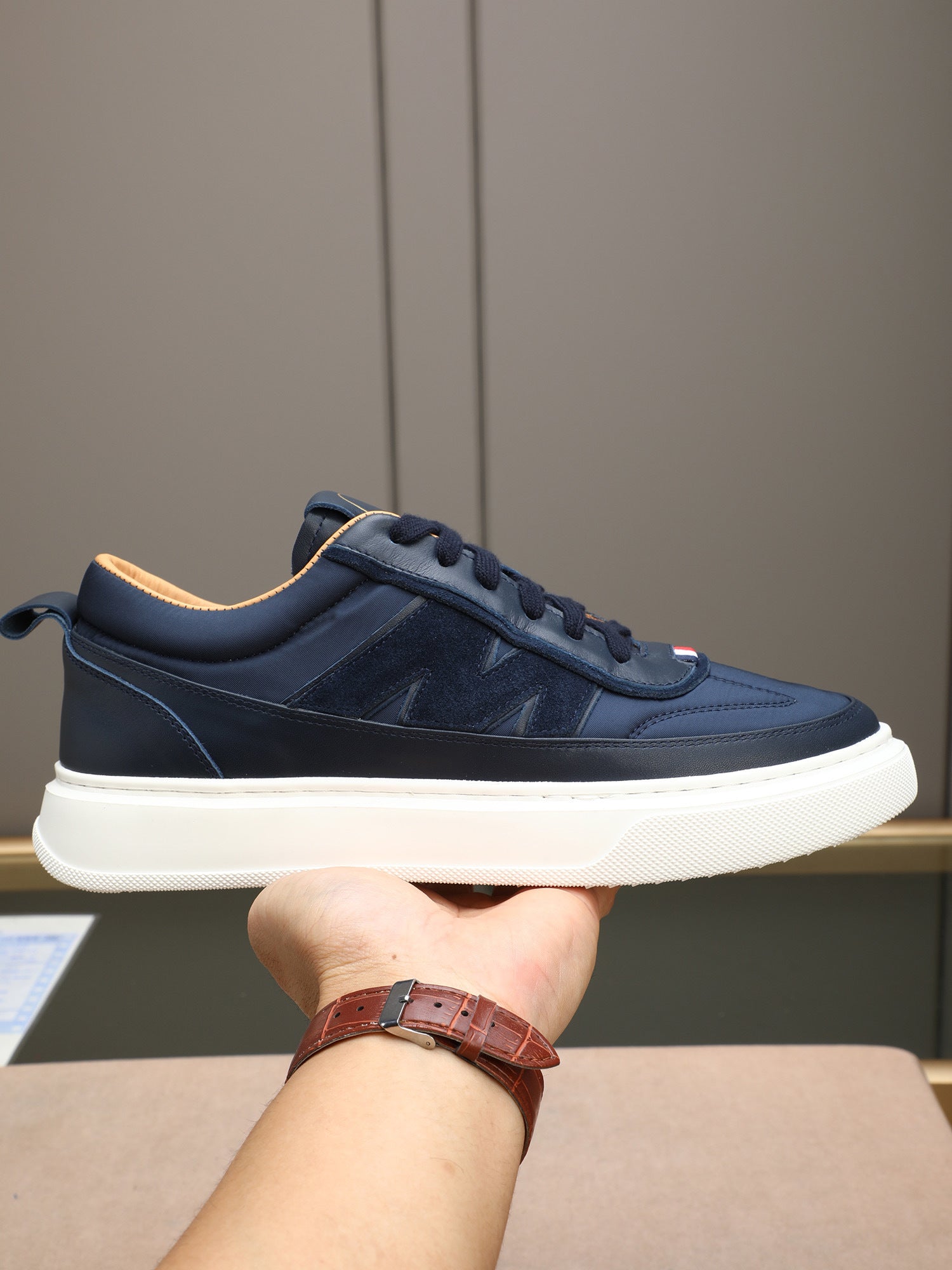 Moncler unisex white sneakers