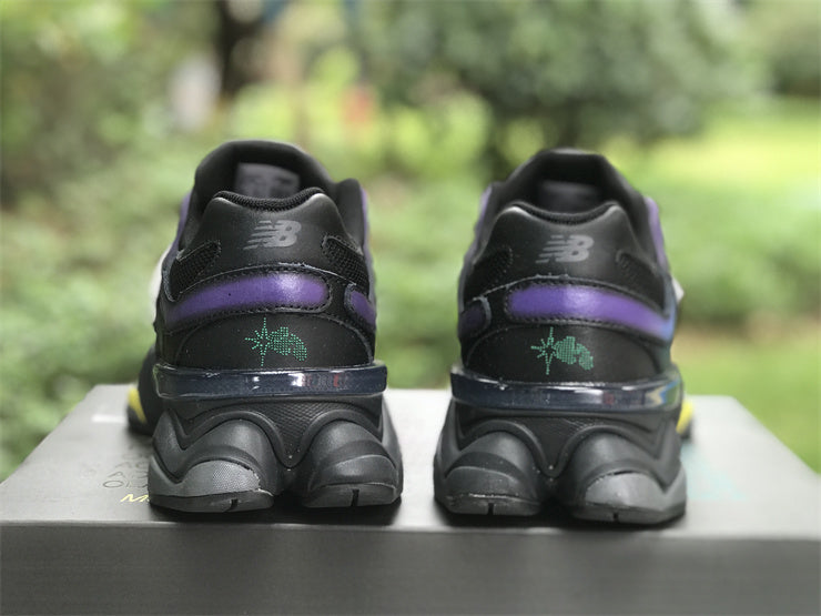 New Balance NB 9060 Mowalola Burglarwear Black Purple Yellow