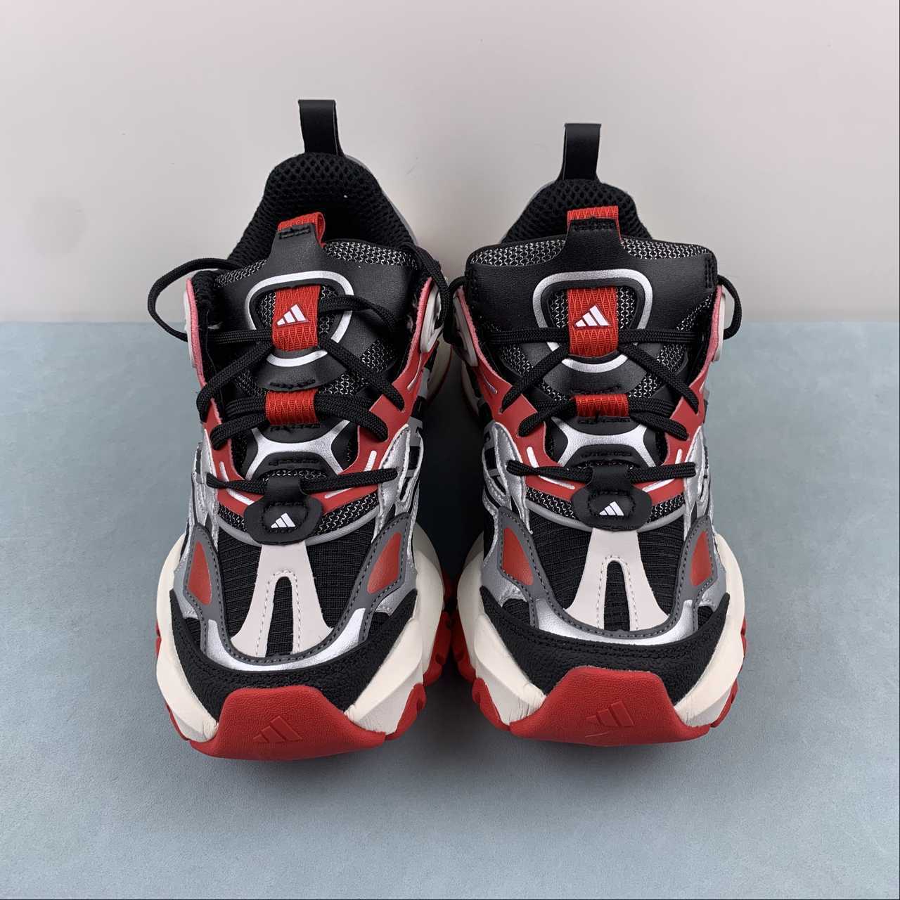 Adidas XLG Runner Deluxe sneakers black silver red - VIBES MILANO