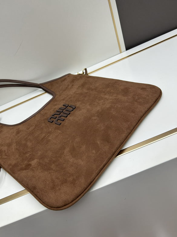 Miu Miu borsa Tote bag in pelle scamosciata