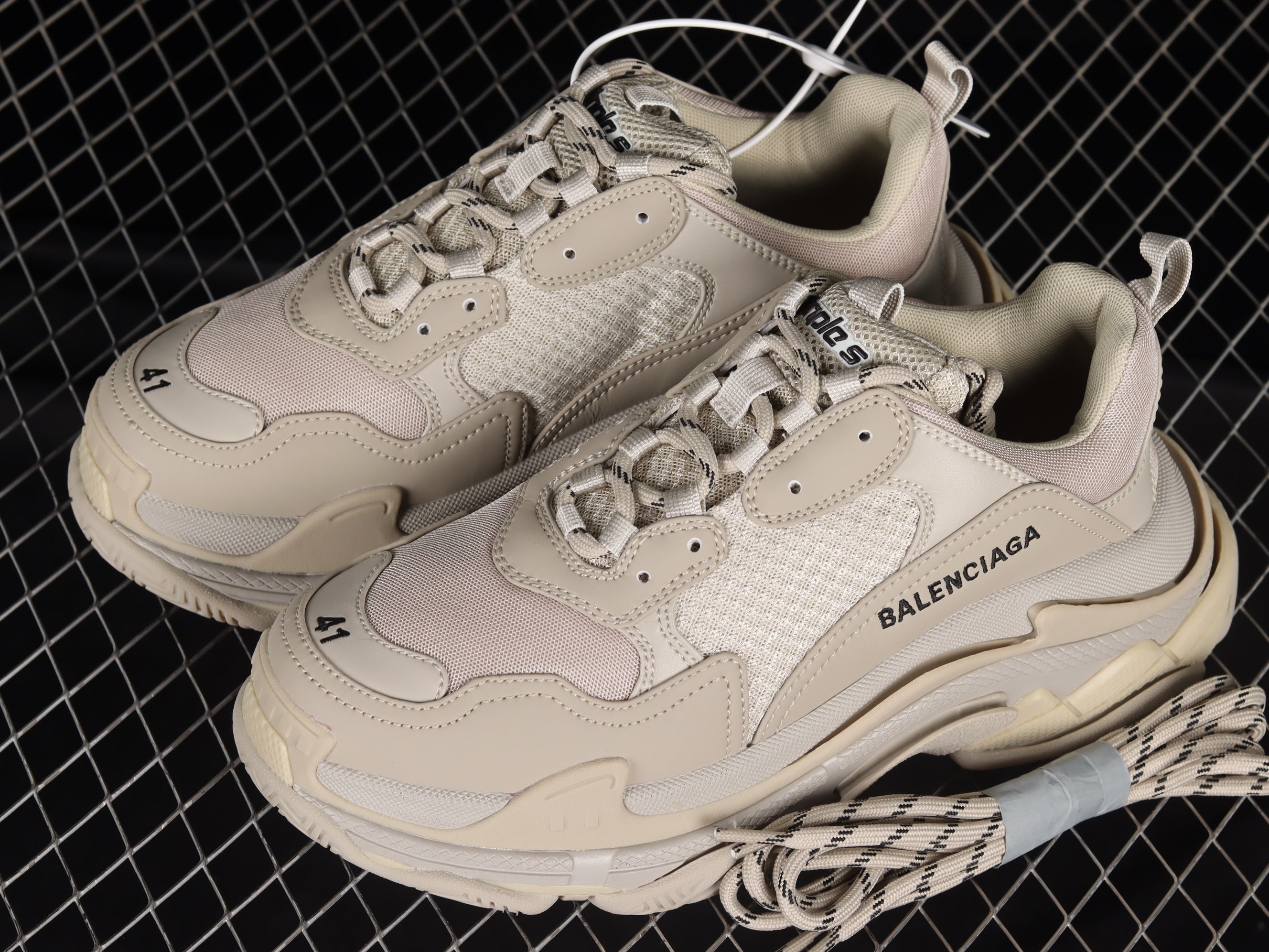 Balenciaga Triple S sneakers white transparent bottom