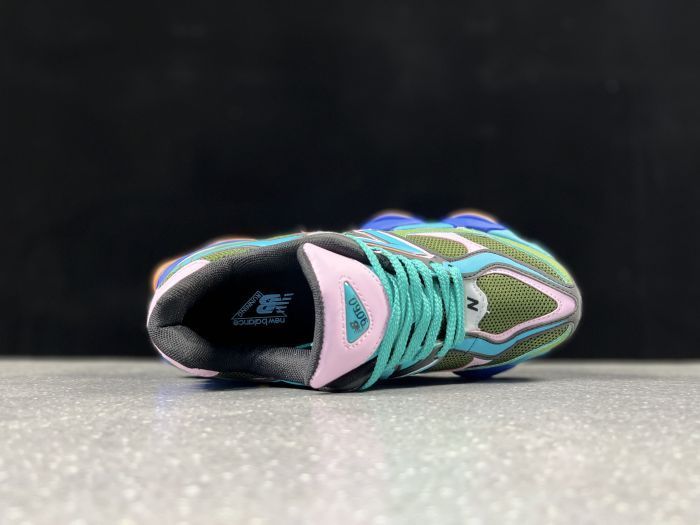New Balance NB 9060 Warped Rare Olive Teal Pink