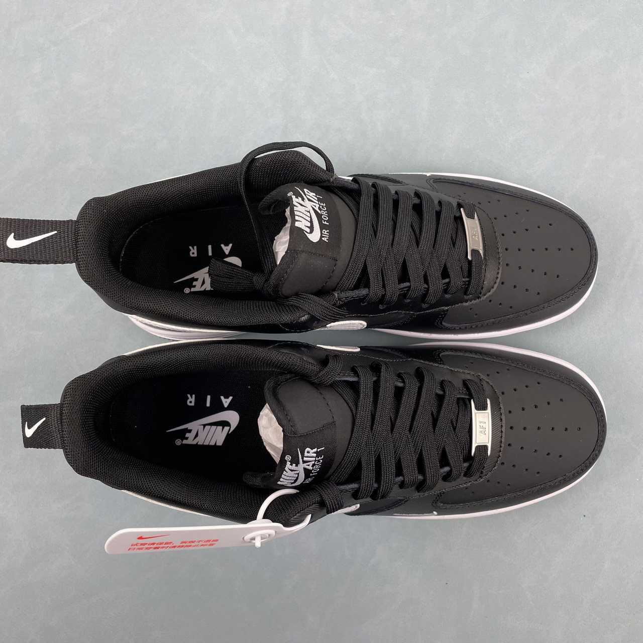 Nike Air Force 1 Low 07 TECH ESS Black White - VIBES MILANO