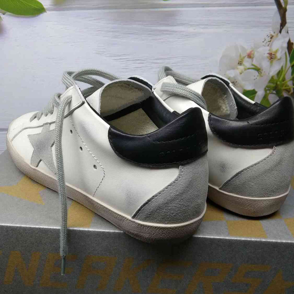 Golden Goose Superstar nappa bianca e inserti neri