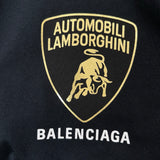 BALENCIAGA X LAMBORGHINI T-SHIRT OVERSIZE NERO DÉLAVÉ