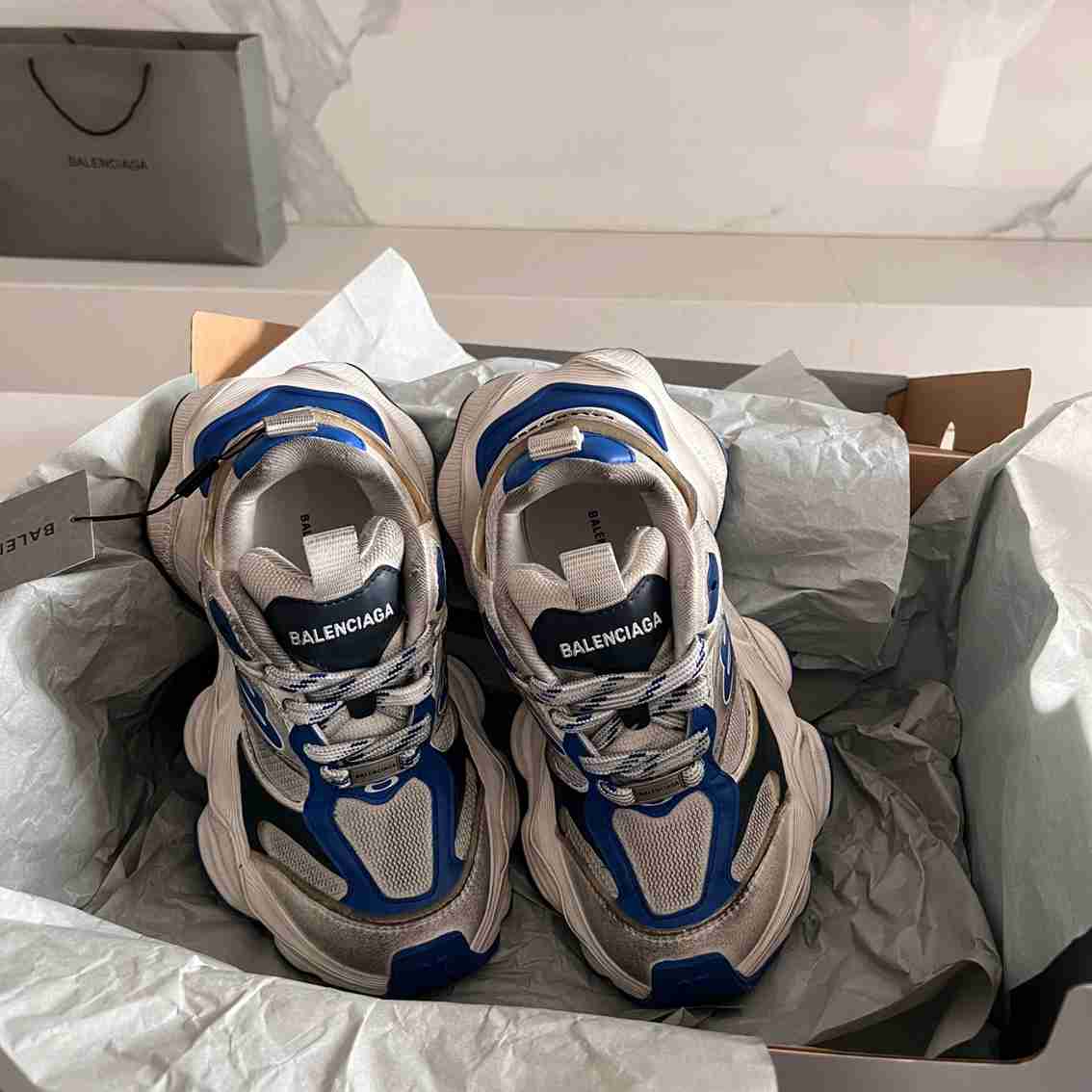 Balenciaga Sneakers Cargo bianco/blu