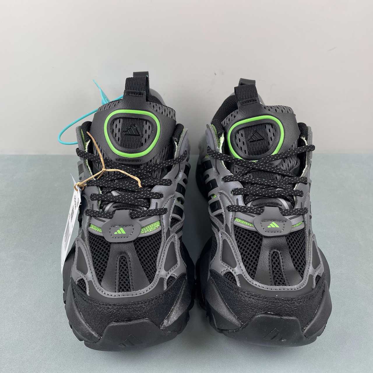 Adidas XLG Runner Deluxe sneakers black grey green - VIBES MILANO