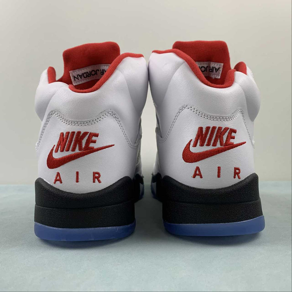 Nike Air Jordan 5 Retro Fire Red Silver Tongue - VIBES MILANO