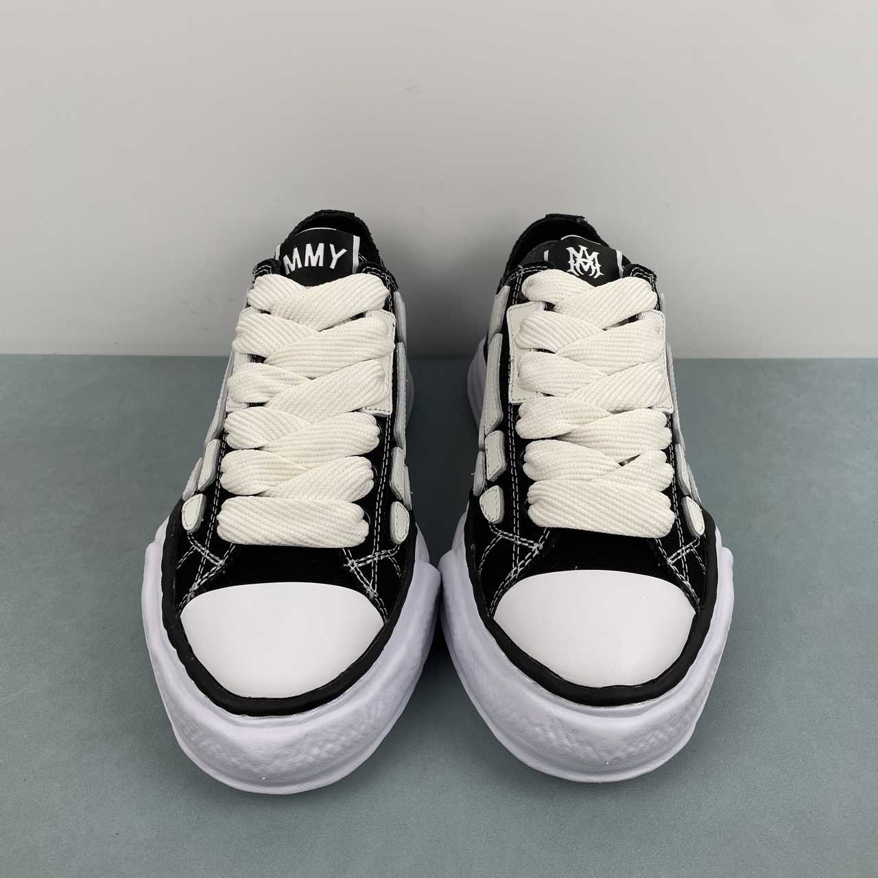 Maison Mihara Yasuhiro x MMY AMIRI Skel-Top Low nero
