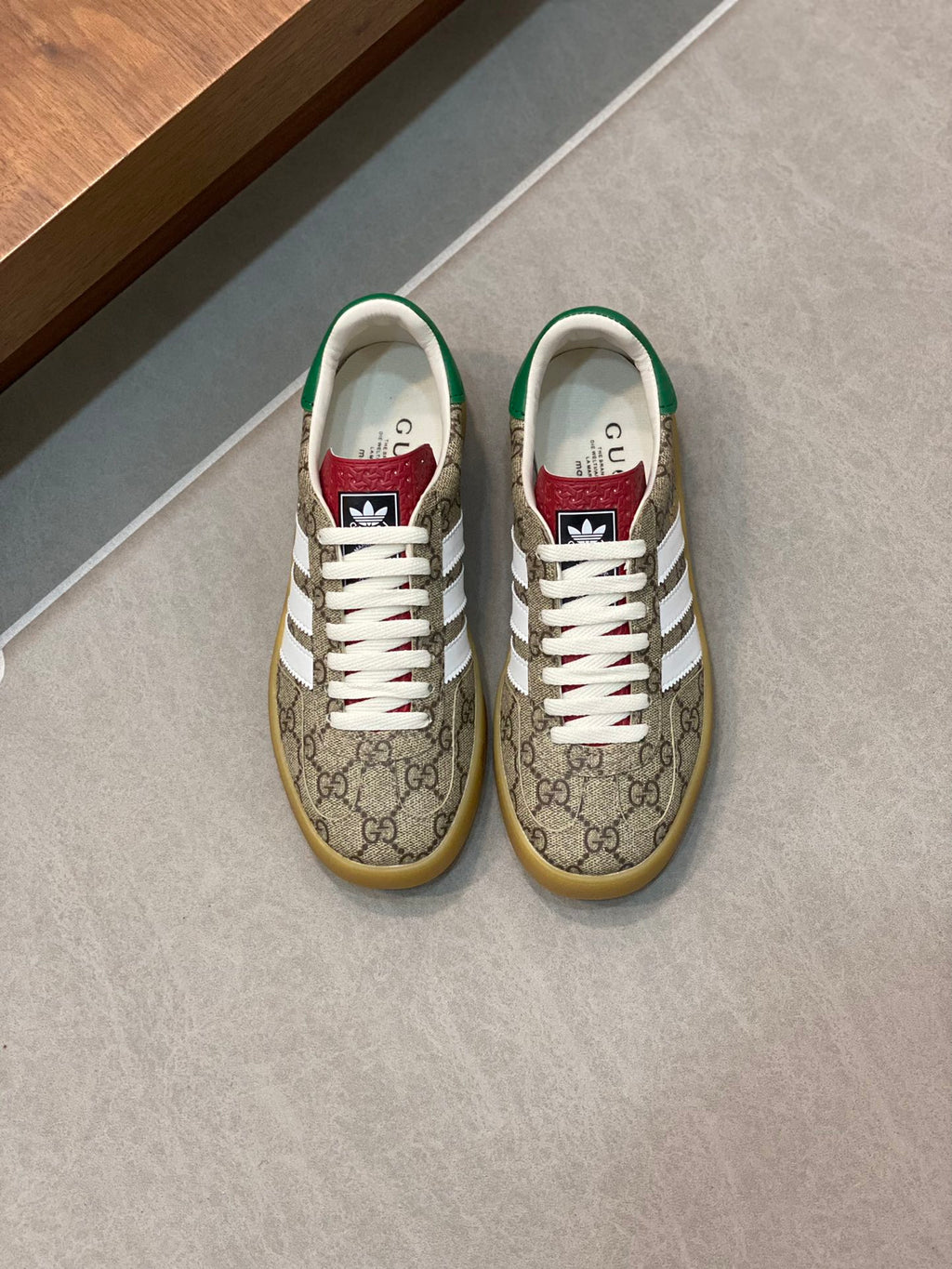 Adidas x Gucci Gazelle Beige GG Monogram - VIBES MILANO