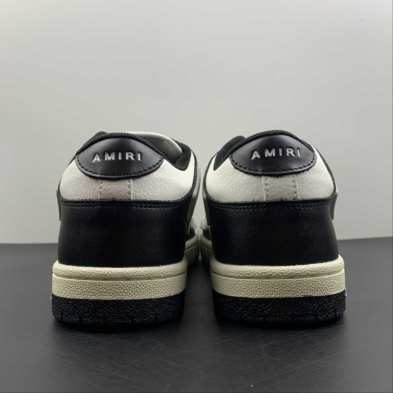 Amiri Skeleton Top Low bianco nero