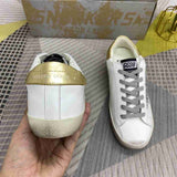 Golden Goose Hi STAR platform bianco e inserti dorati
