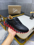 Christian Louboutin Loubishark leather sneakers nero