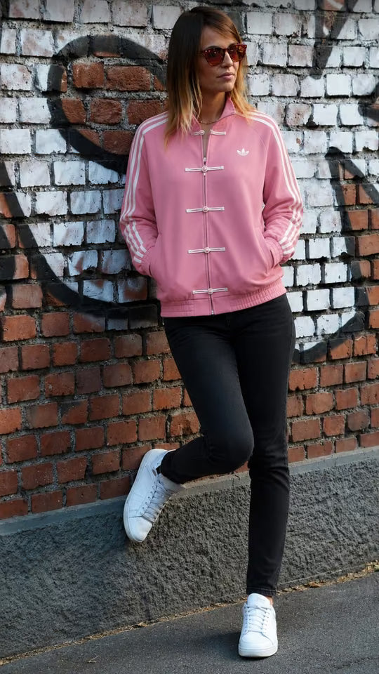 Adidas Tang Jacket felpa Chinese New Year Pink Velvet
