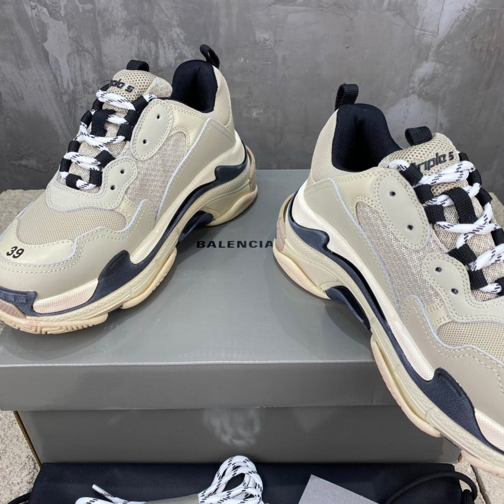 Balenciaga Triple S sneakers white transparent bottom