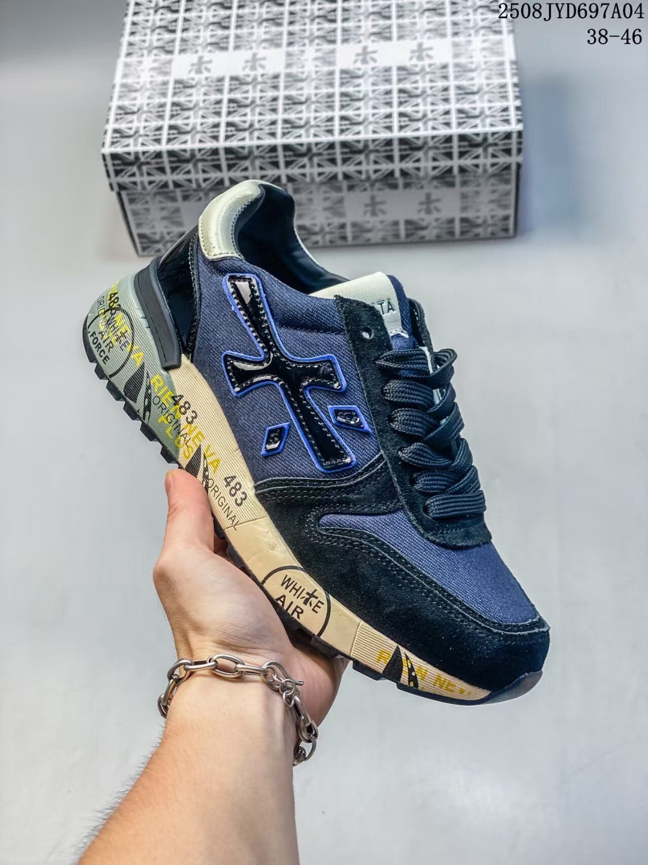 Premiata Mick sneakers suede blue