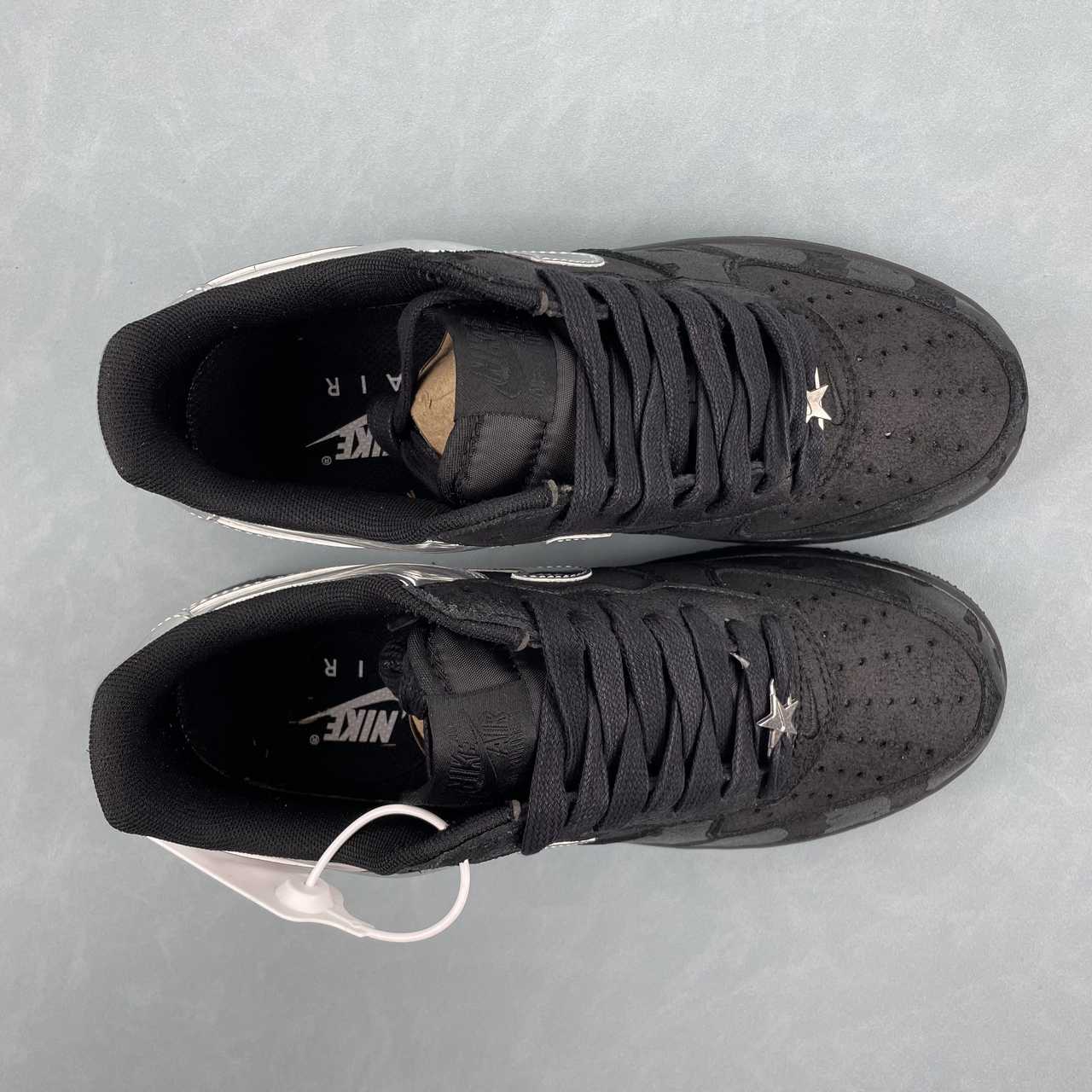 Nike Air Force 1 07 Low Black & Metallic Silver
