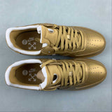 Off White x Nike Air Force 1 Low 'Gold' AO4297-800