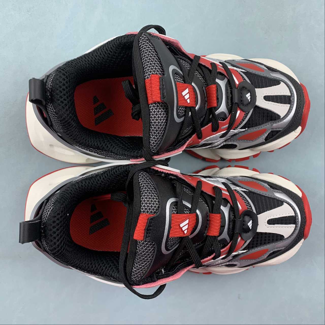 Adidas XLG Runner Deluxe sneakers black silver red - VIBES MILANO