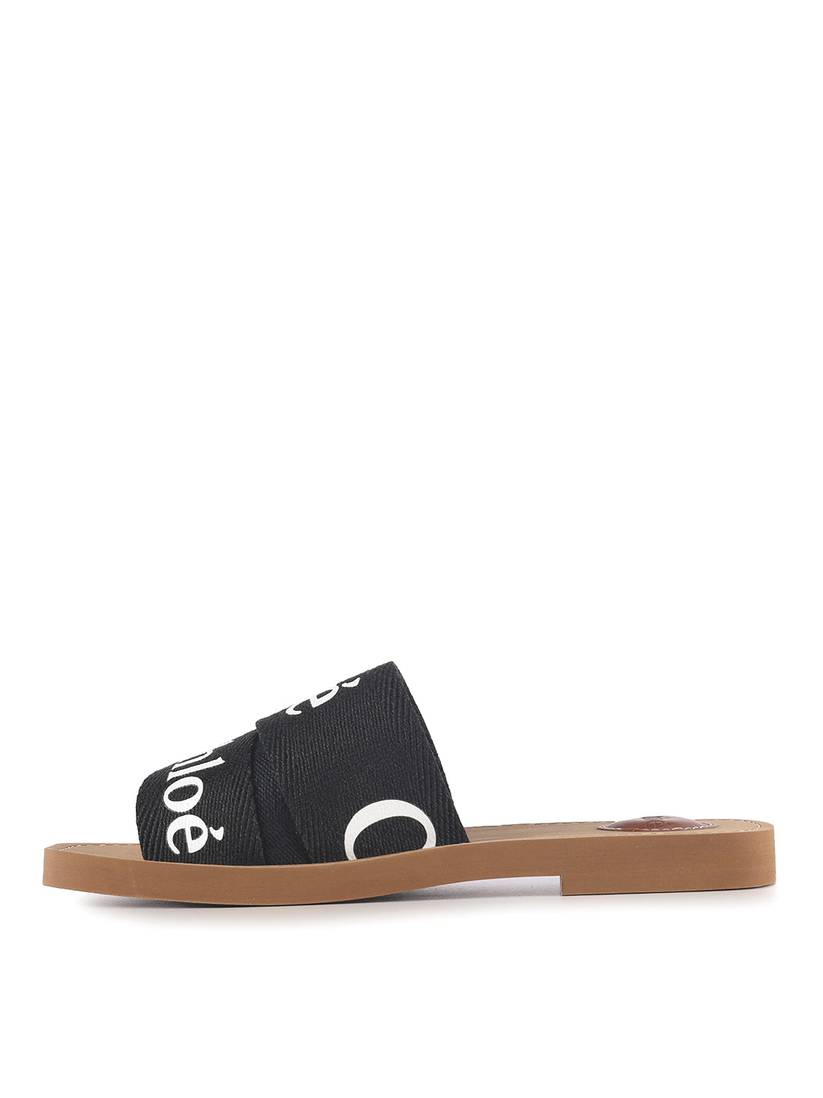 Chloé Woody Sandals Canvas neri
