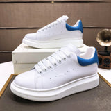 Alexander McQueen sneakers suola oversize bianco azzurro