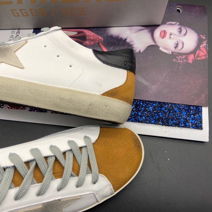 Golden Goose Superstar nappa e inserti camoscio marrone
