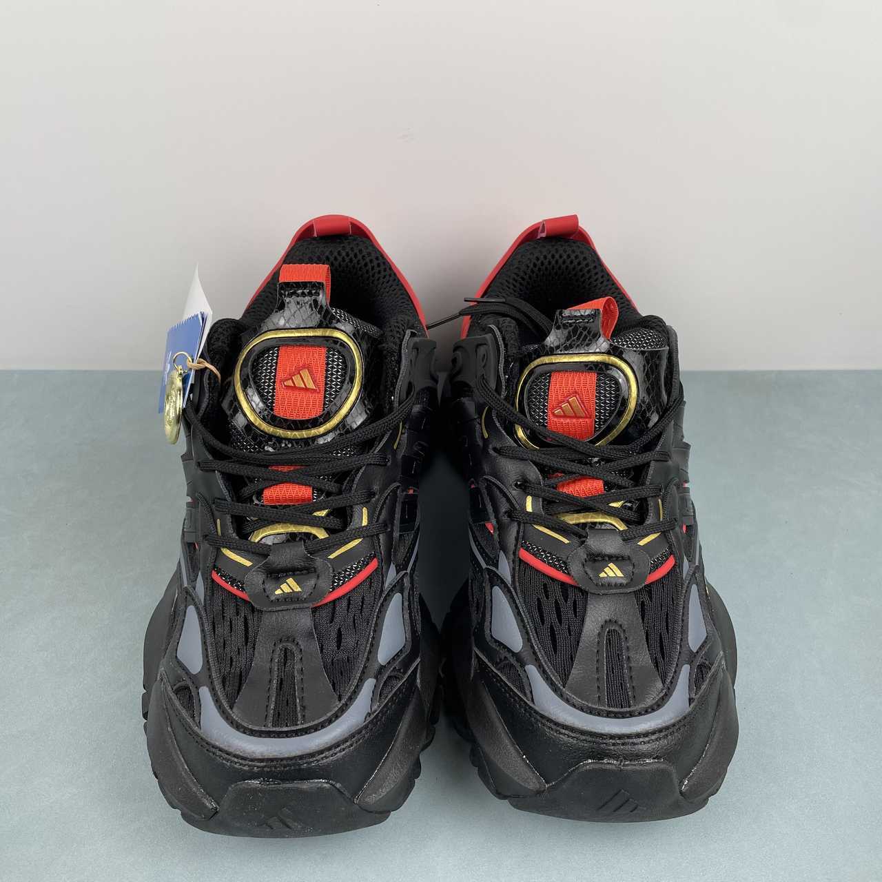 Adidas XLG Runner Deluxe sneakers black red golden noir