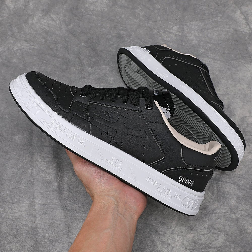 Premiata Quinn sneakers pelle nero bianco - VIBES MILANO