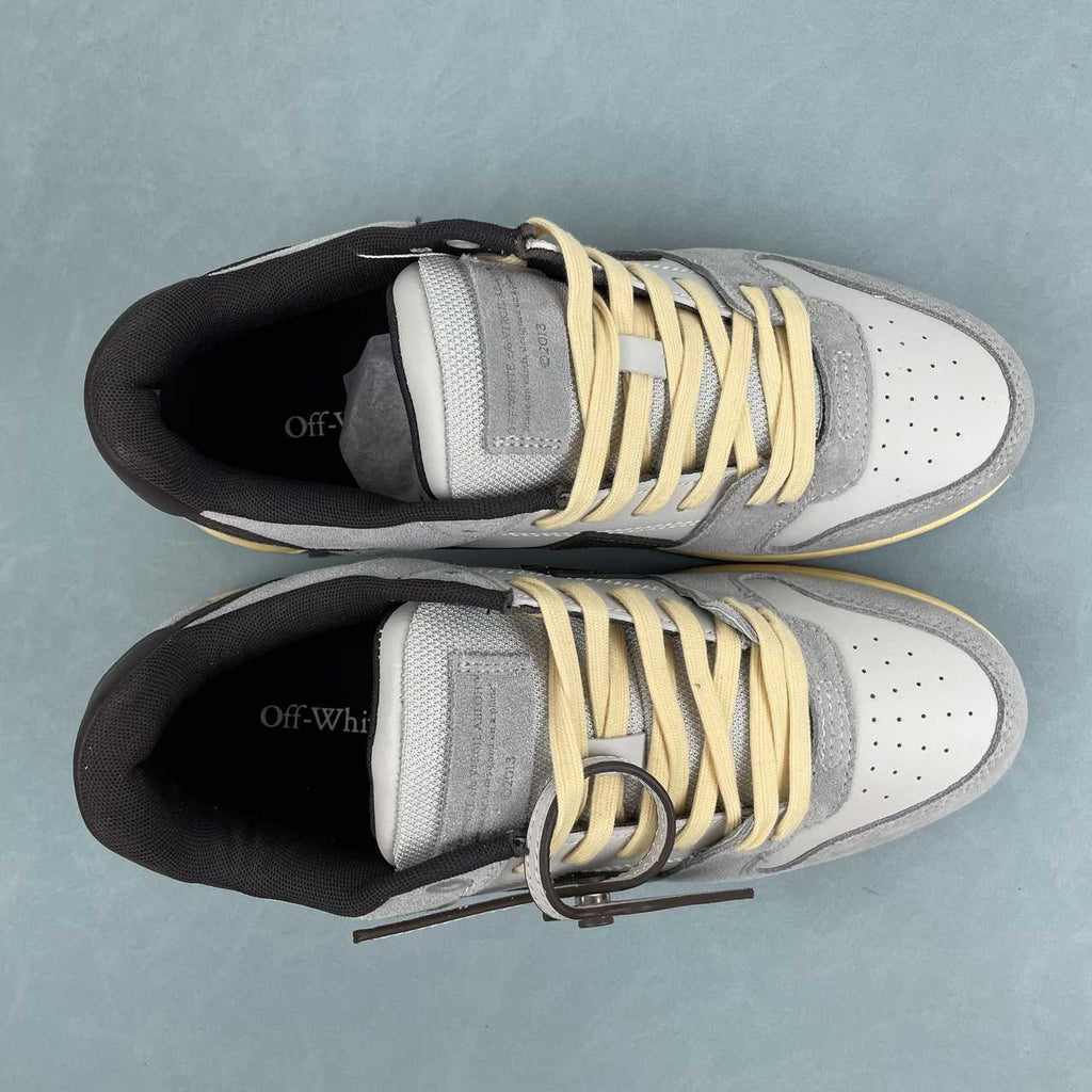 Off- White OOO Out Of Office sneakers Low Tops mesh grigio
