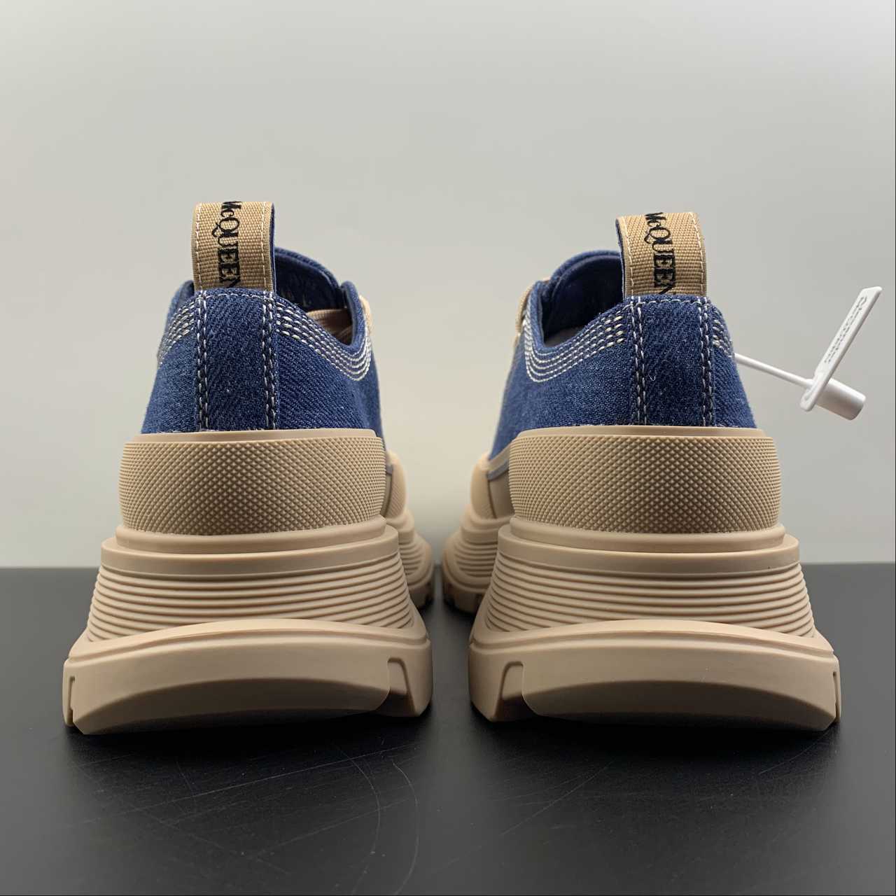 Alexander McQueen Tread Slick Cream Canvas sneakers