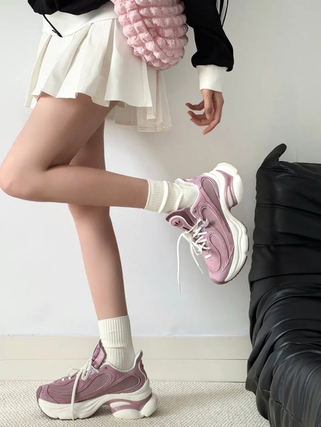 Adidas Originals Ozvenuz CNY Chunky Platform Magic Mauve Off White