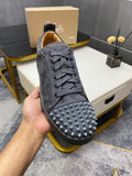 Christian Louboutin sneakers Grey Louis Junior Spikes Suede