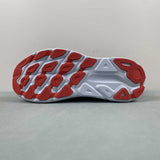 Hoka One Clifton 10 blu rosso logo