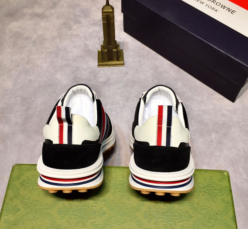 Thom Browne sneakers nere in vera pelle