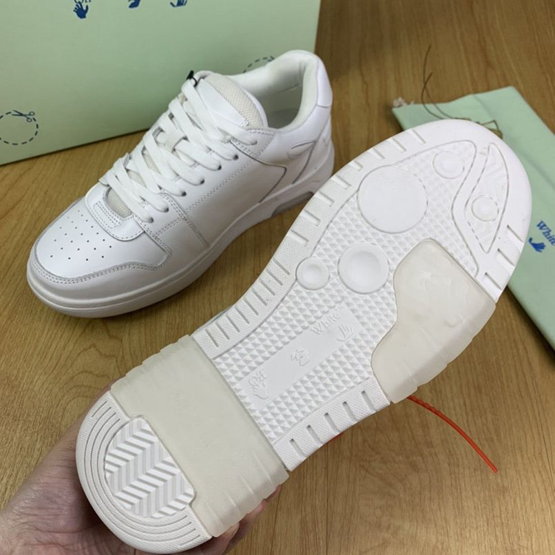 Off-White OOO Out Of Office sneakers in pelle colore bianco