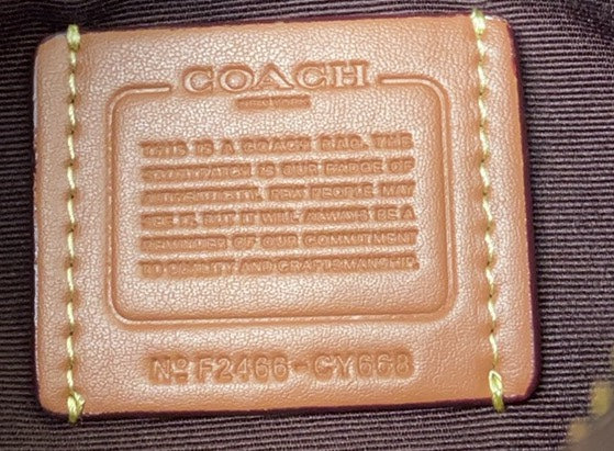 Borsa in pelle Coach handbag nero