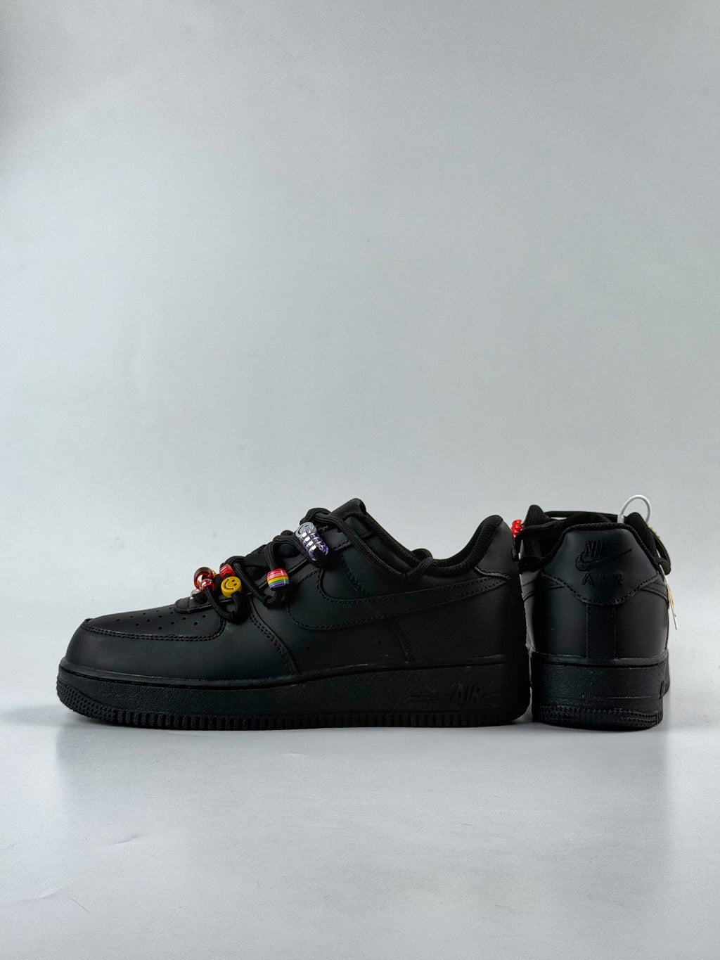 Nike Air Force 1 '07 Low Triple Black "Candy Style" Custom