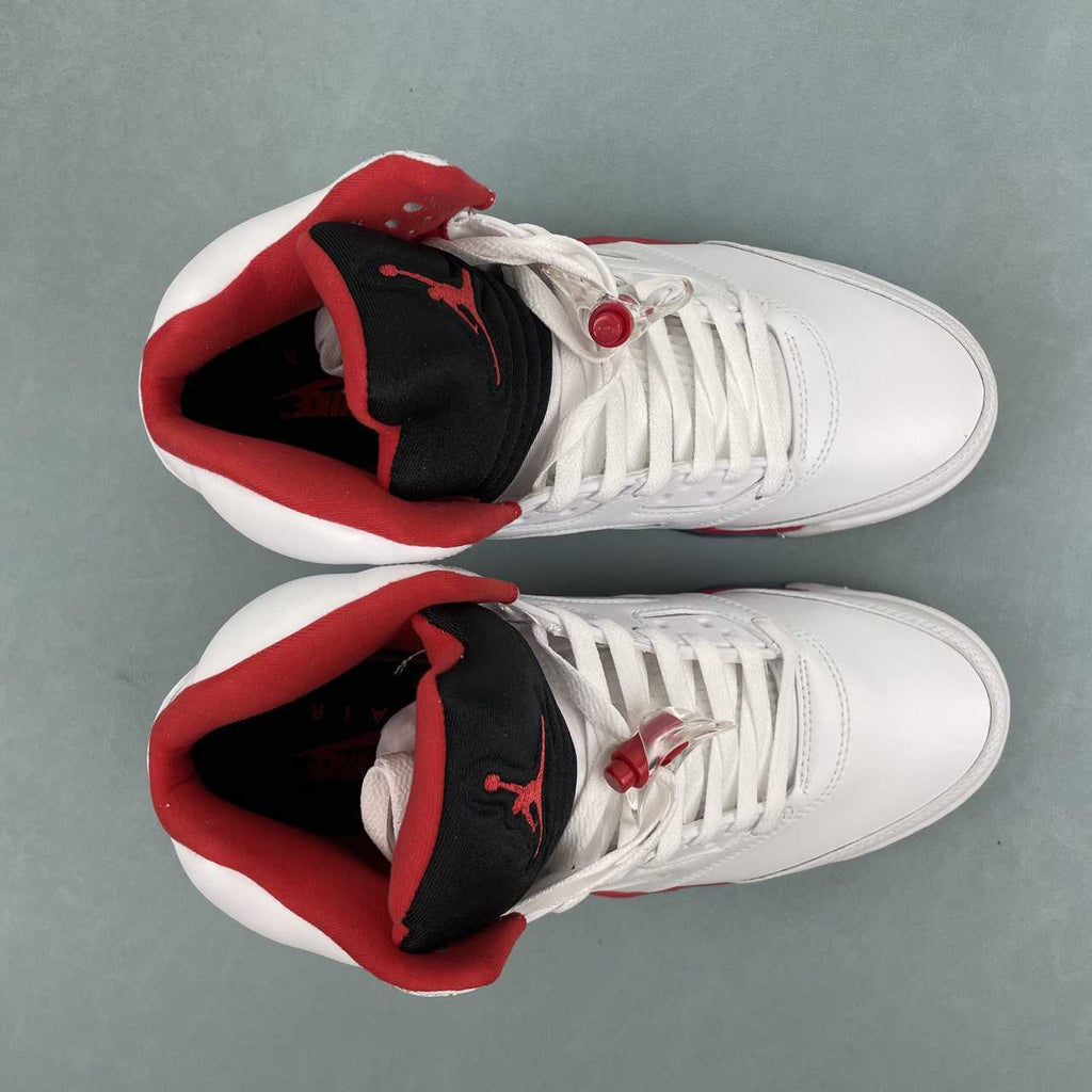 Nike Air Jordan 5 Retro Fire Red Black Tongue - VIBES MILANO
