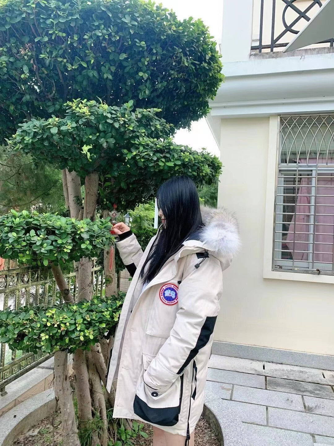 Canada Goose Macculloch parka Black Label bianco