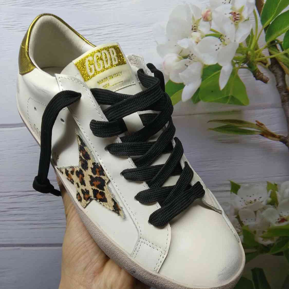 Golden Goose Superstar bianco e animalier