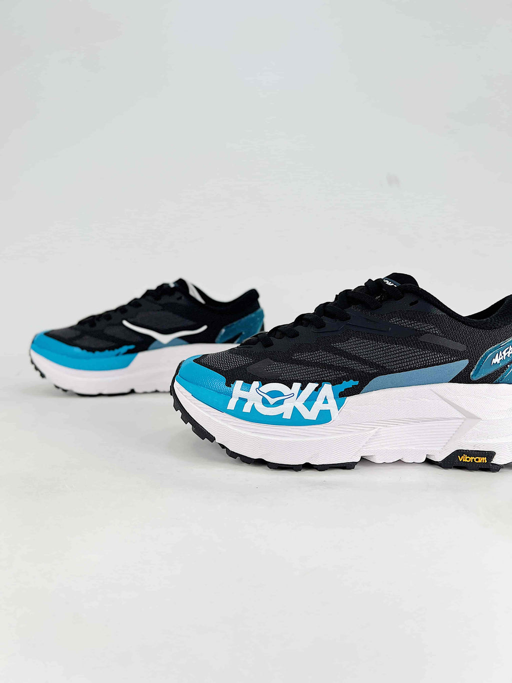 HOKA Mafate X blue bianco | Scarpe Trail Running con Piastra in Carbonio