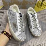 Golden Goose Superstar glitter grigio/bianco
