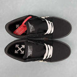 Off-White Vulcanized Low tela nero Virgil Abloh
