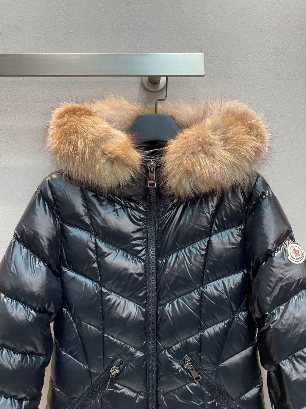 Piumino cappotto Moncler Fulmarus nero